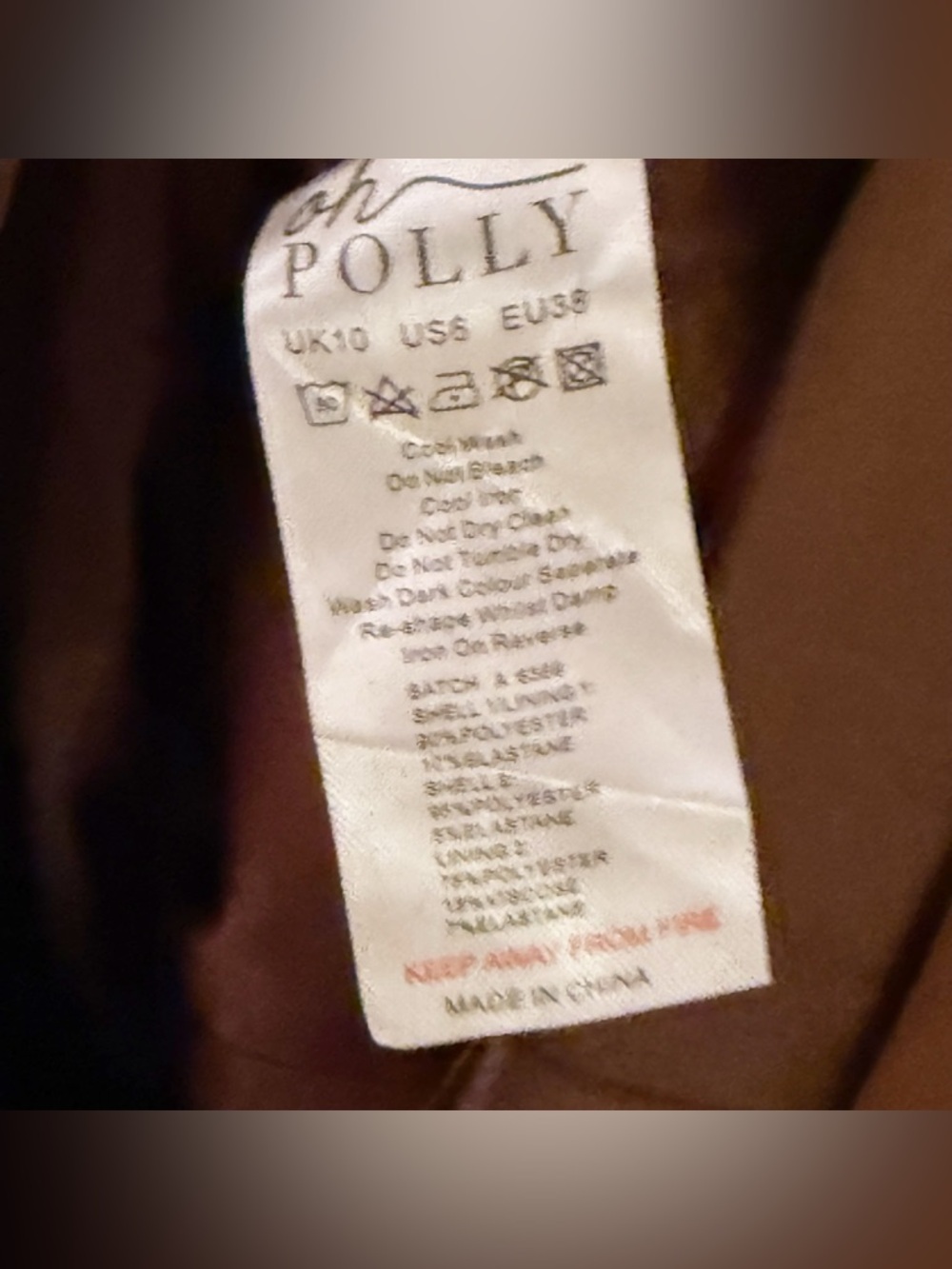Oh Polly Lunara Draped Corset Mini Dress in Chocolate Brown Size 6 - Picture 12 of 12